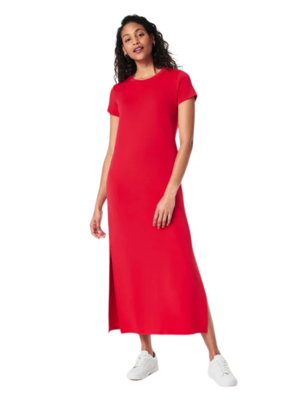 Spanx AirEssentials Maxi Tee Dress Red Size Small